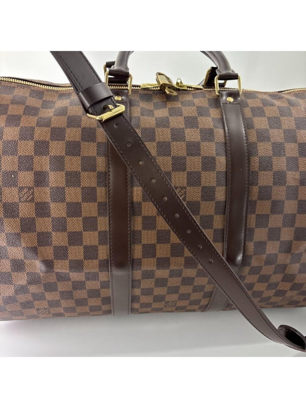 Louis Vuitton Damier Keepall Bandouliere 55 Boston Bag - Picture 12 of 14